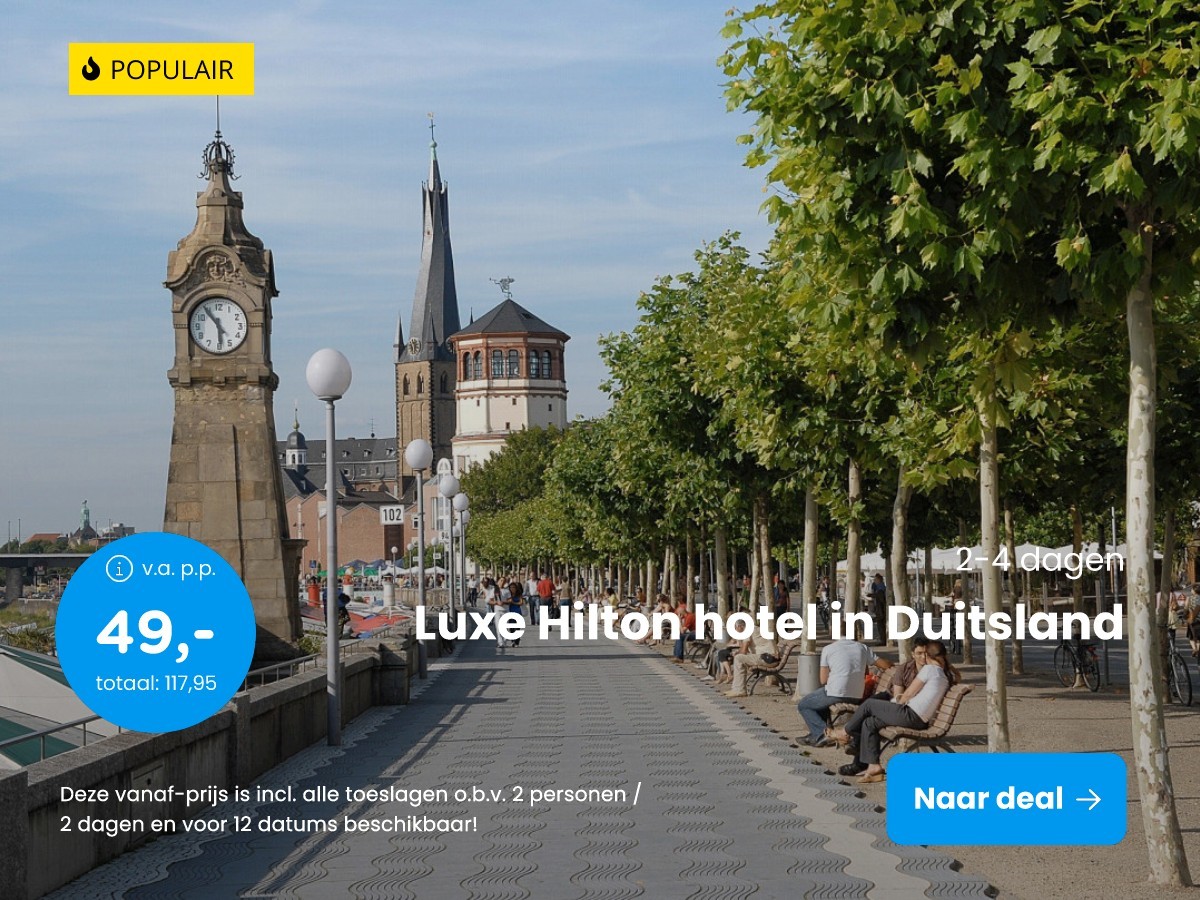 Luxe Hilton hotel in Duitsland