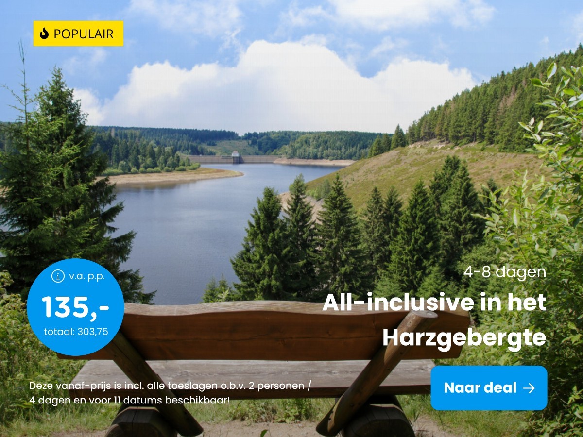All-inclusive in het Harzgebergte