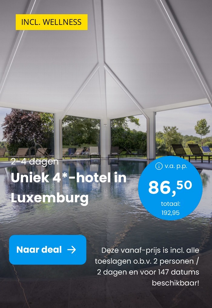 Uniek 4*-hotel in Luxemburg