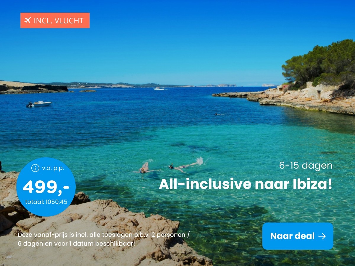 All-inclusive naar Ibiza!