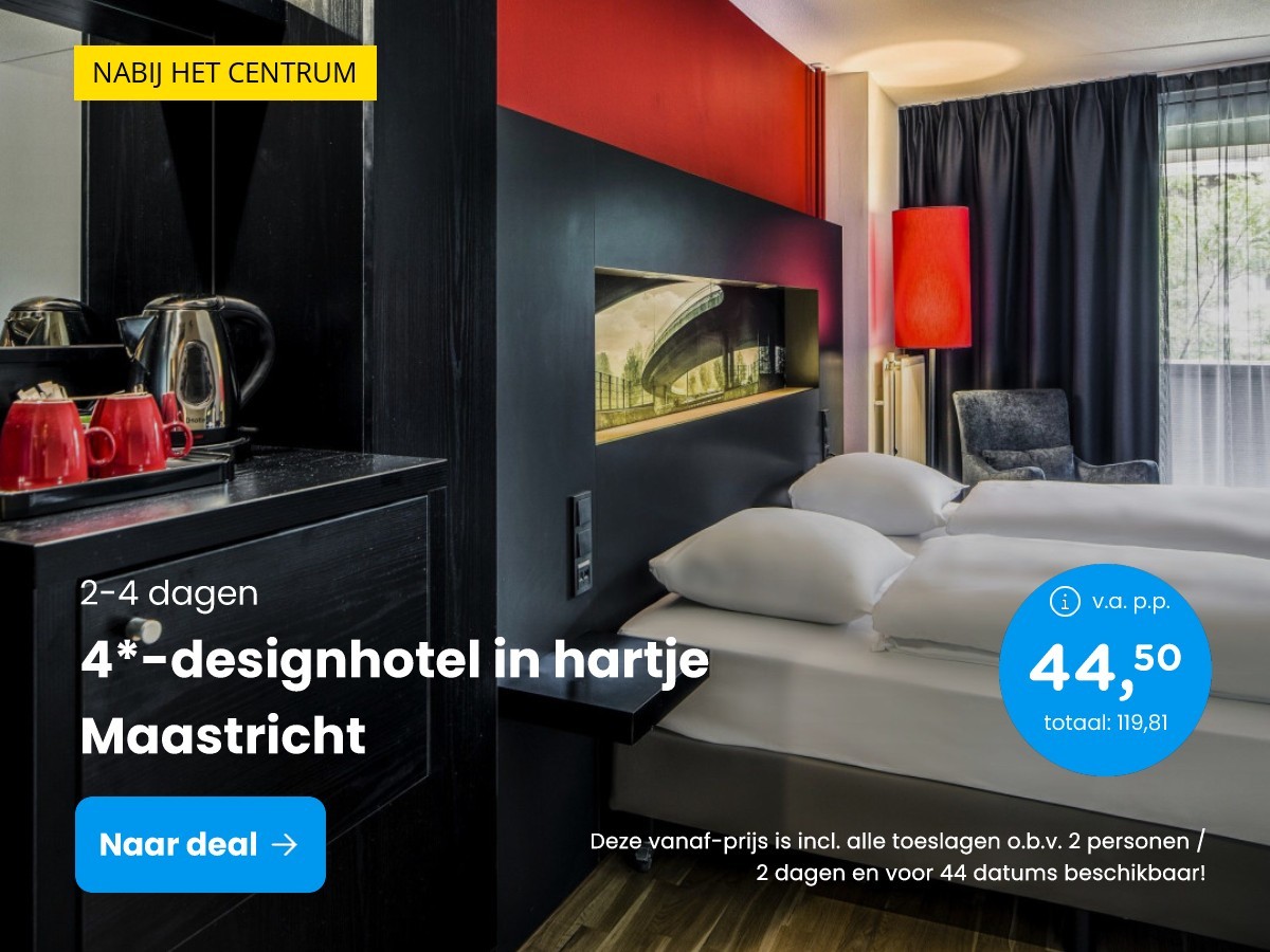 4*-designhotel in hartje Maastricht