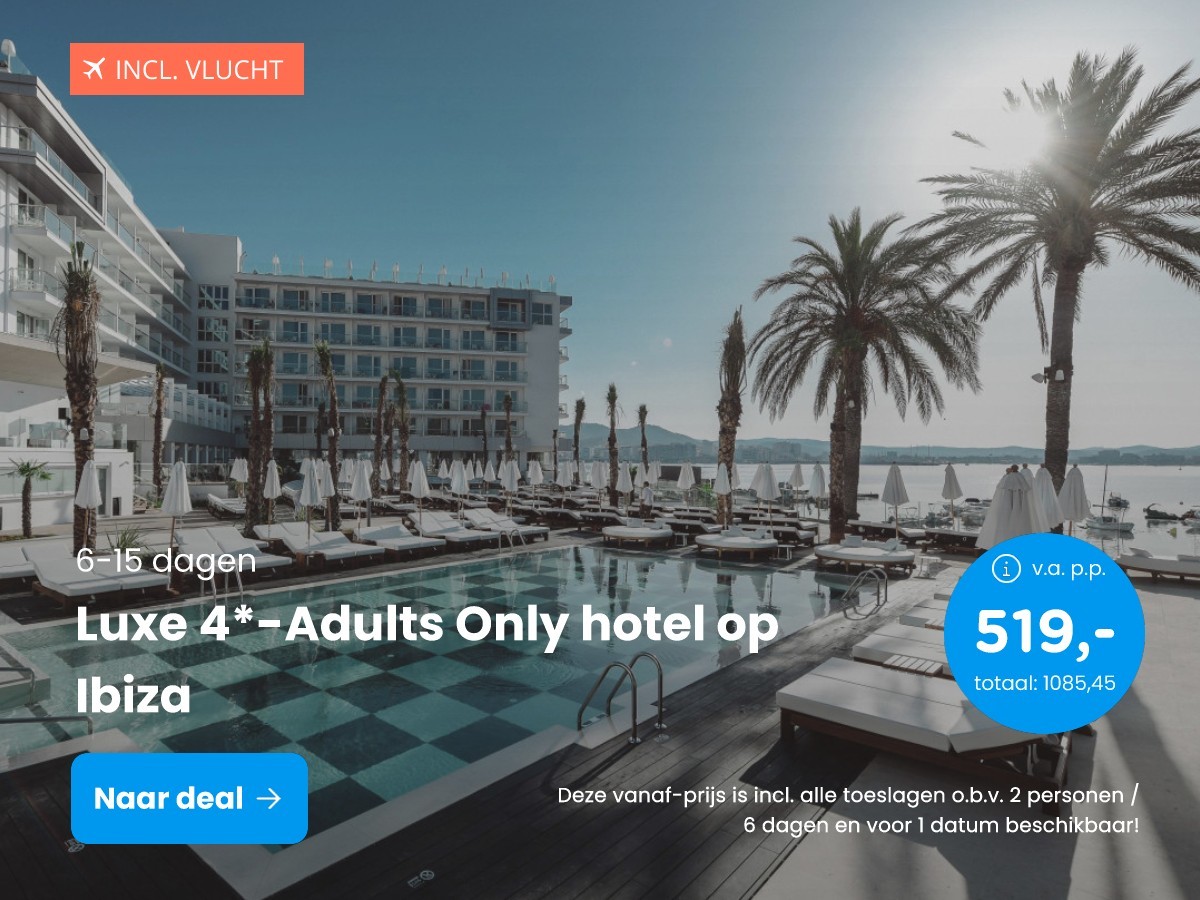 Luxe 4*-Adults Only hotel op Ibiza