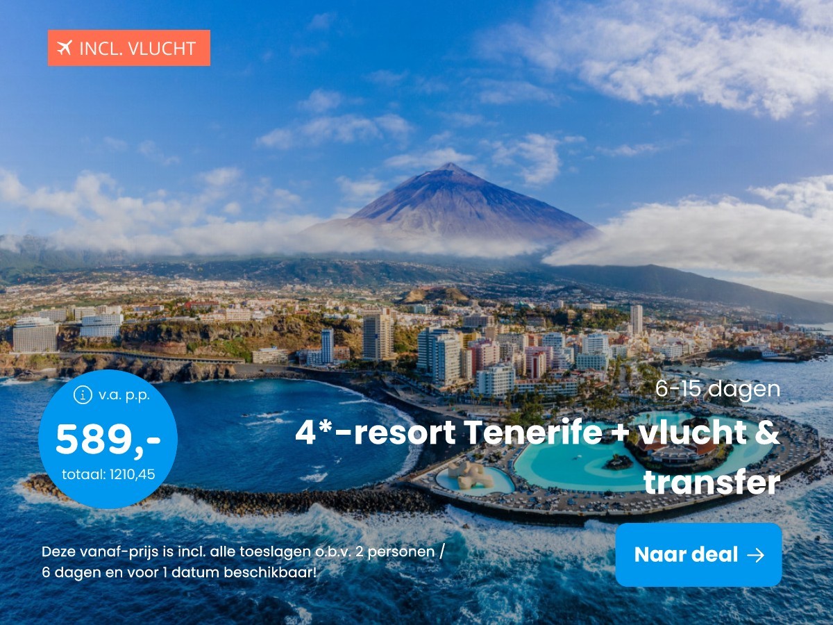 4*-resort Tenerife + vlucht & transfer