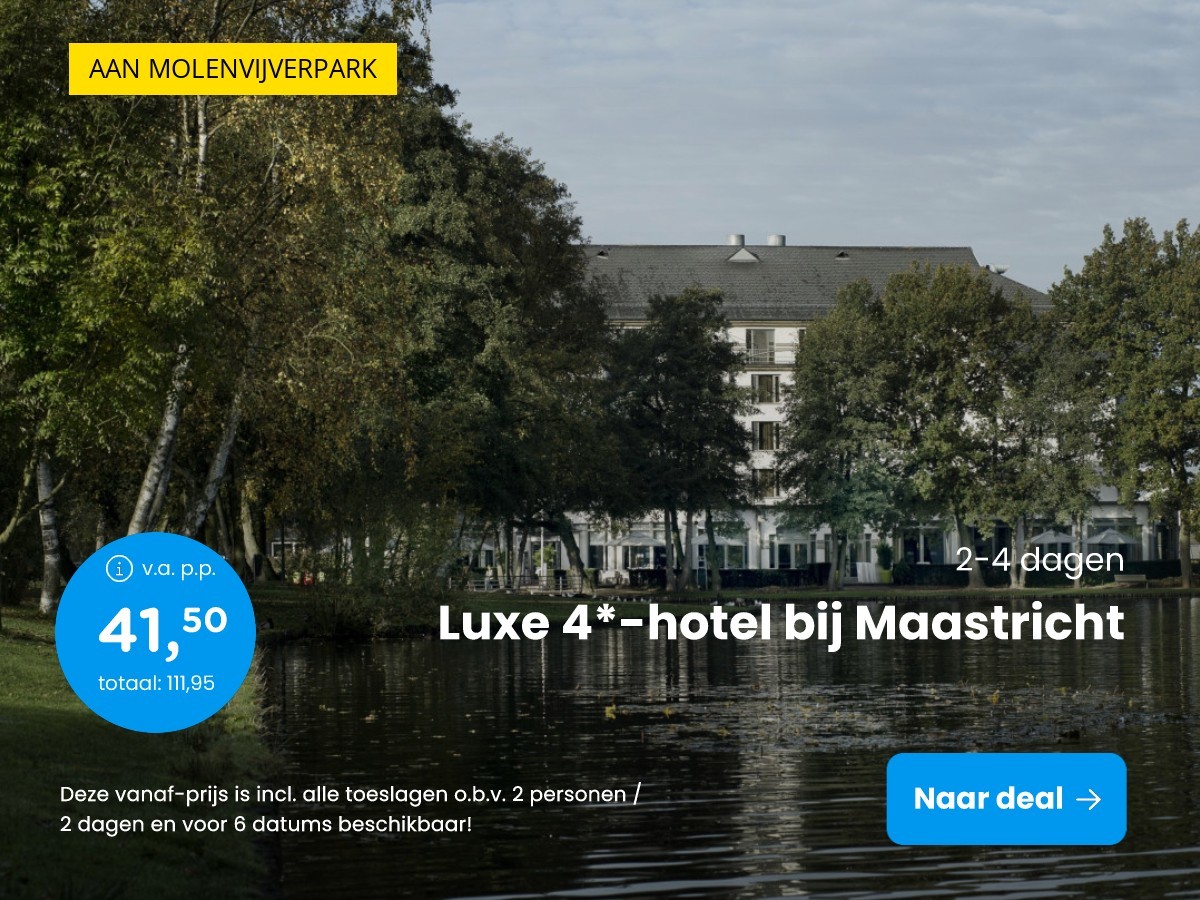 Luxe 4*-hotel bij Maastricht + ontbijt