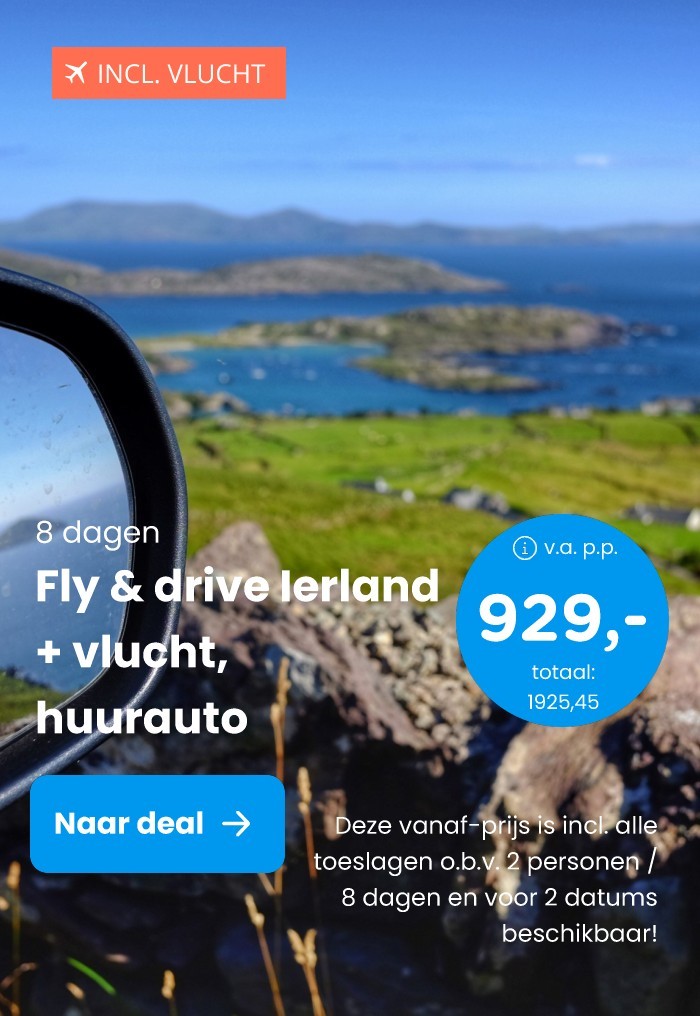 Fly & drive Ierland + vlucht, huurauto