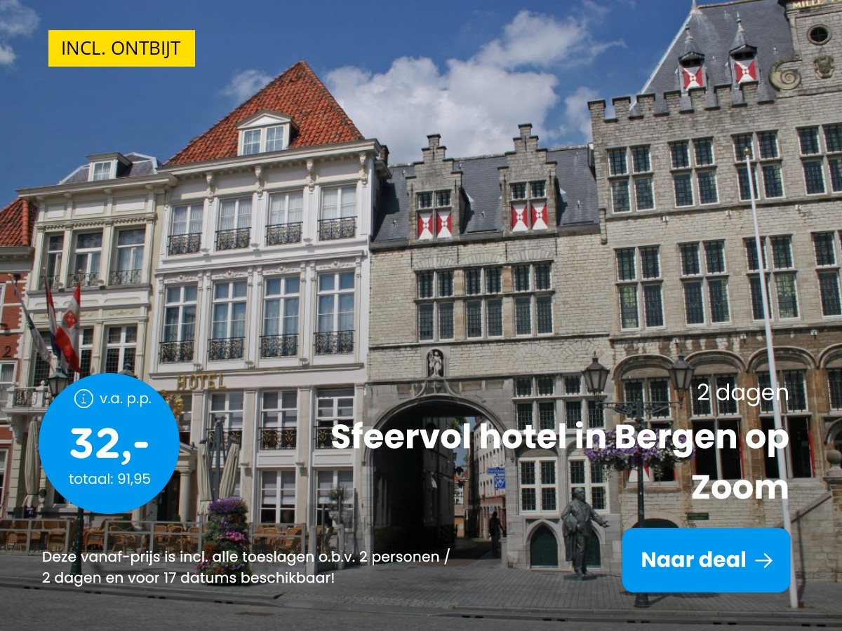 Sfeervol hotel in Bergen op Zoom
