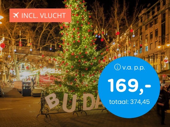Ontdek kerst in Boedapest + vlucht