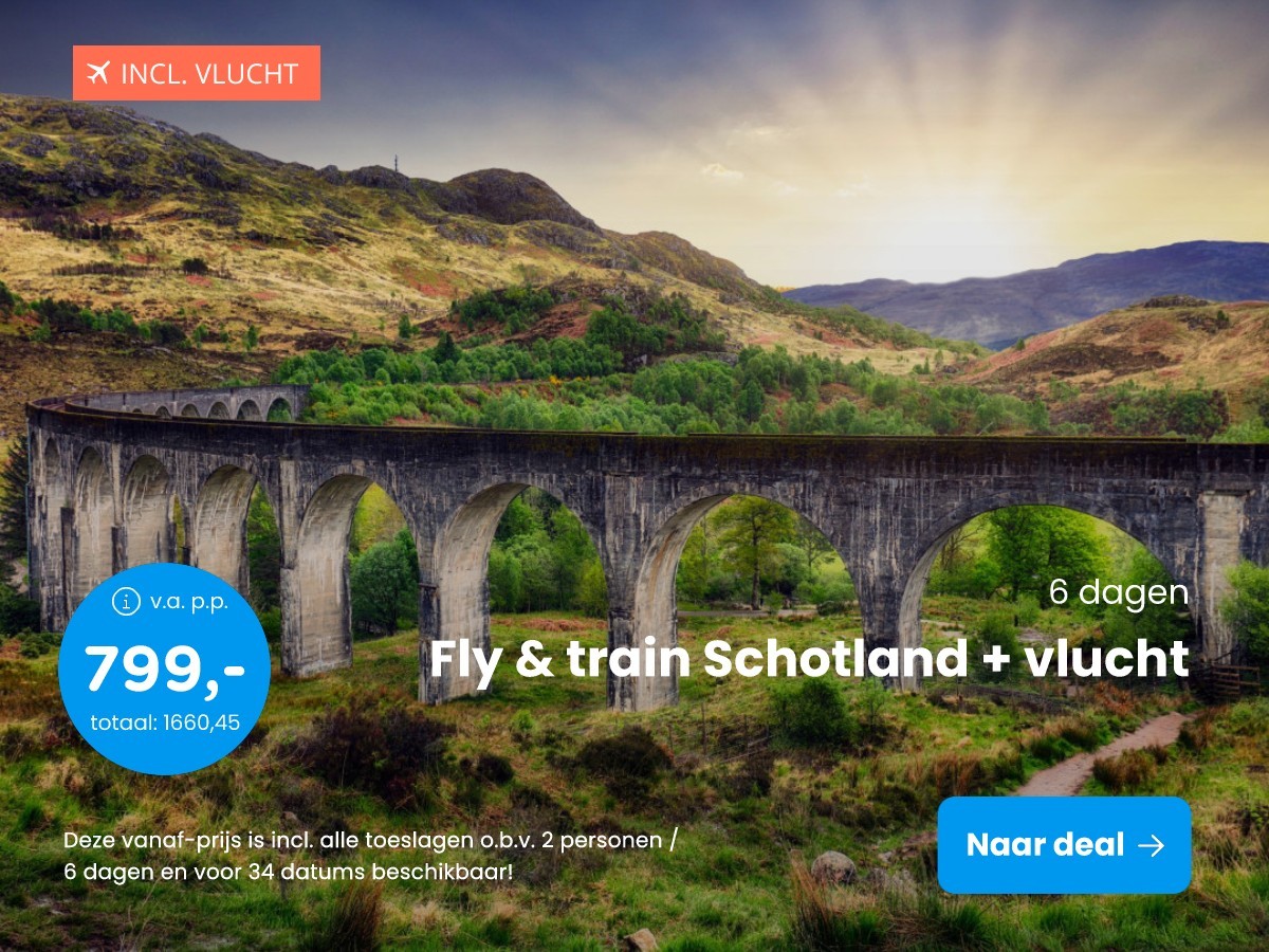 Fly & train Schotland + vlucht