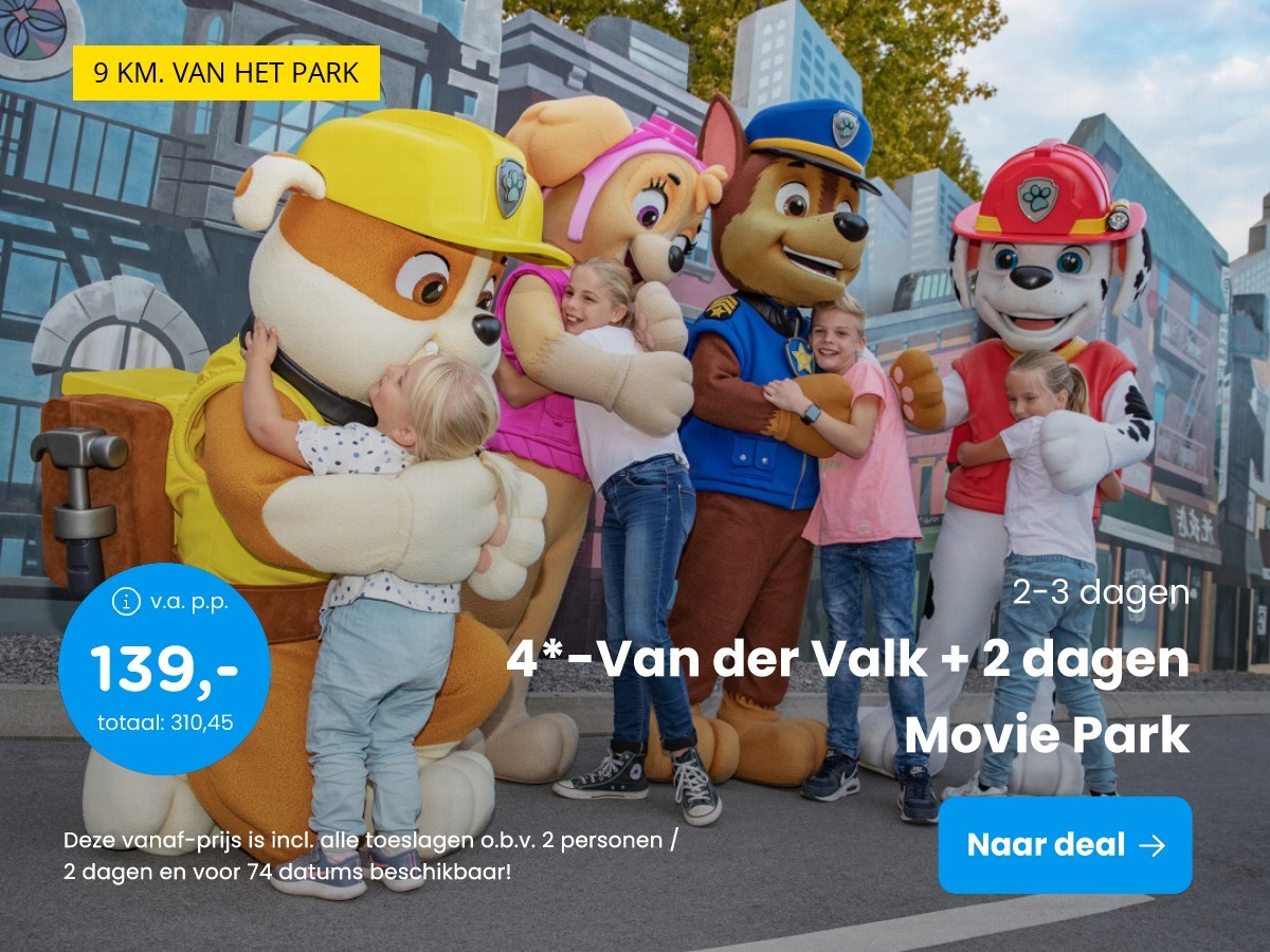 4*-Van der Valk + 2 dagen Movie Park