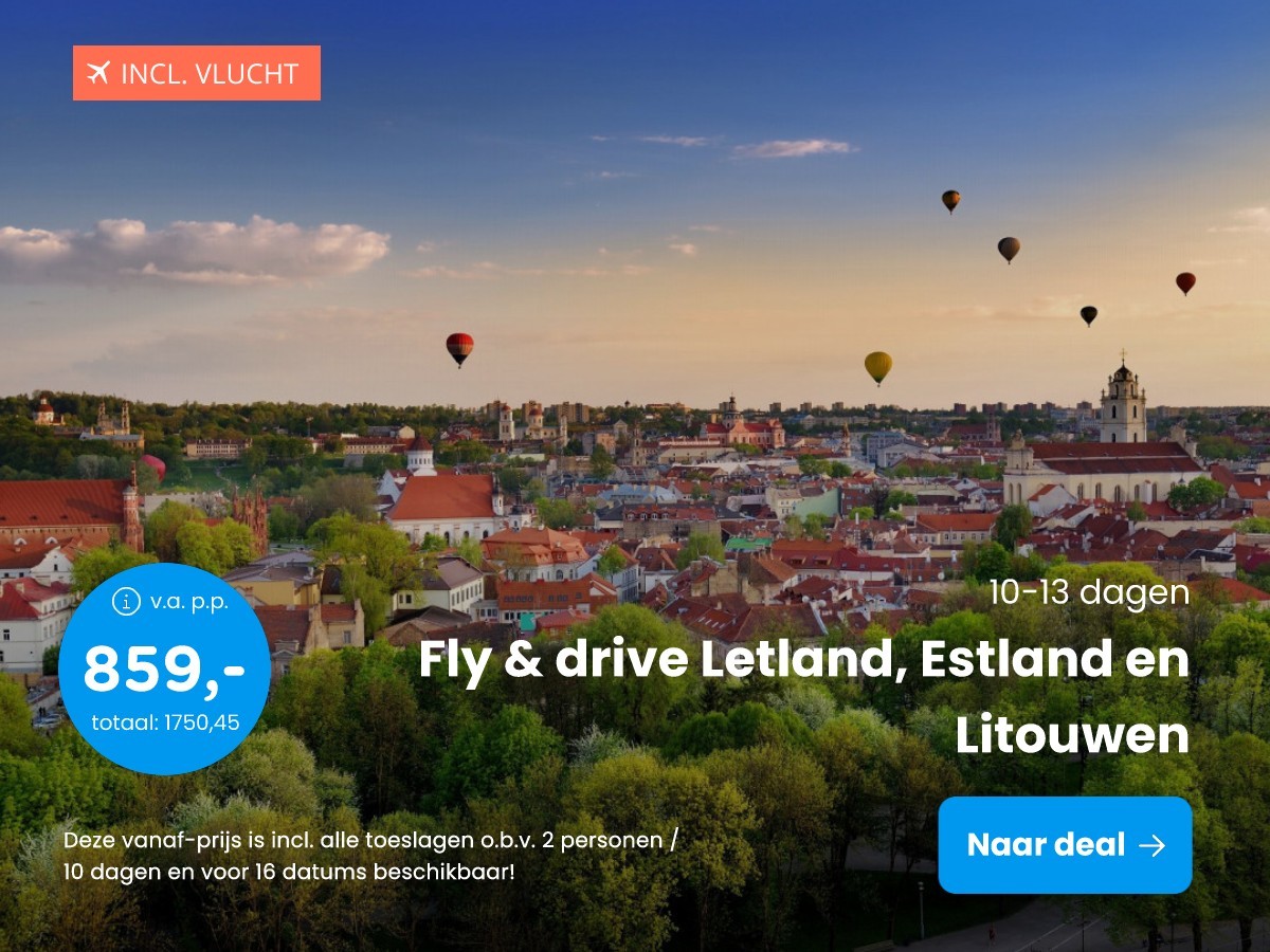 Fly & drive Letland, Estland en Litouwen