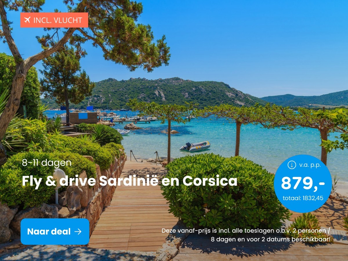 Fly & drive Sardini en Corsica