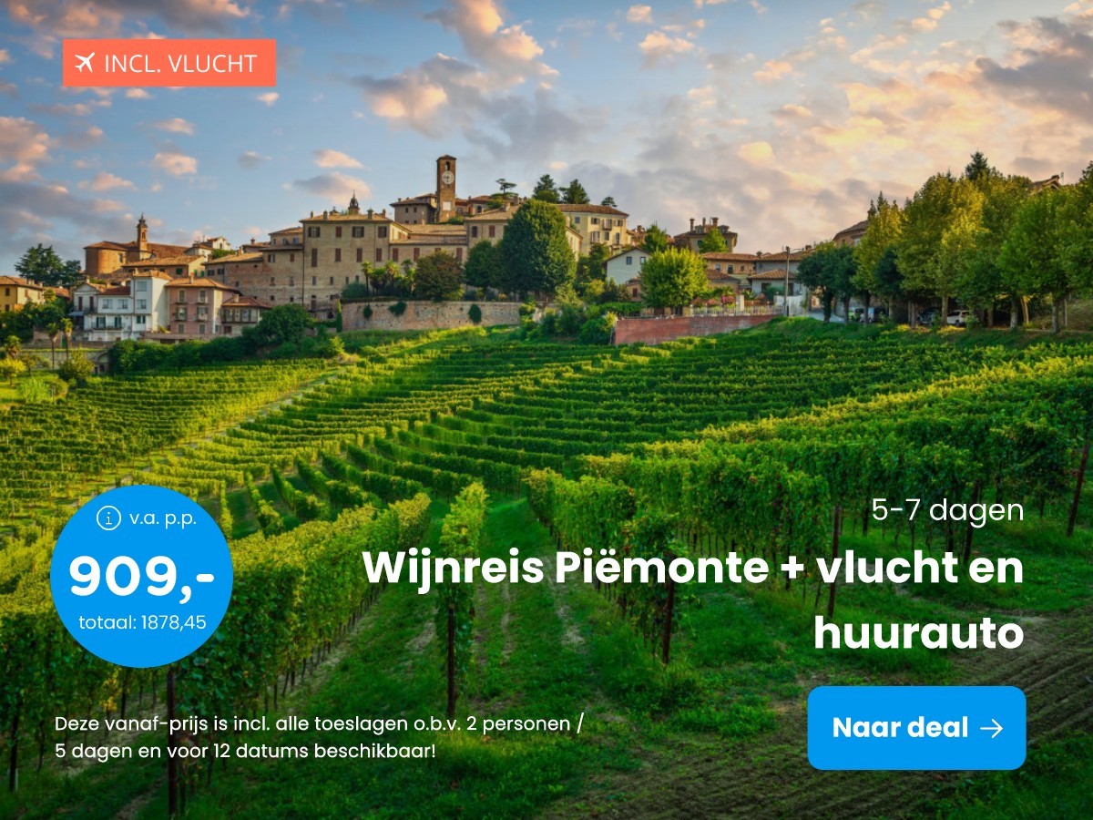 Wijnreis Pimonte + vlucht en huurauto