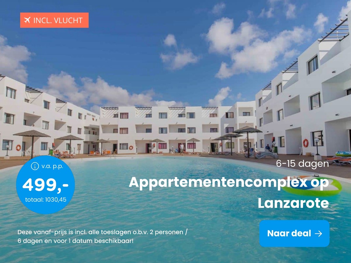 Appartementencomplex op Lanzarote