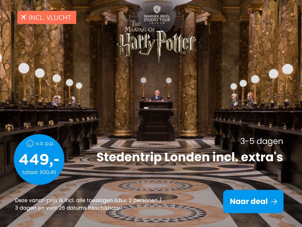Stedentrip Londen incl. extra's
