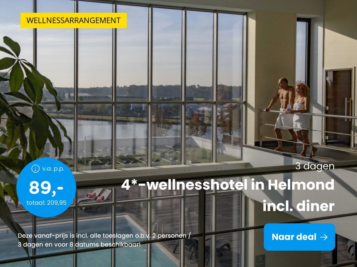 4*-wellnesshotel in Helmond incl. diner