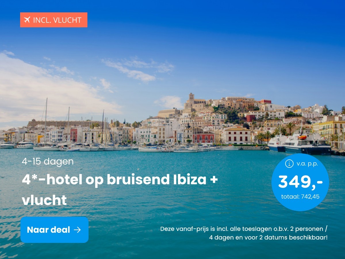 4*-hotel op bruisend Ibiza + vlucht