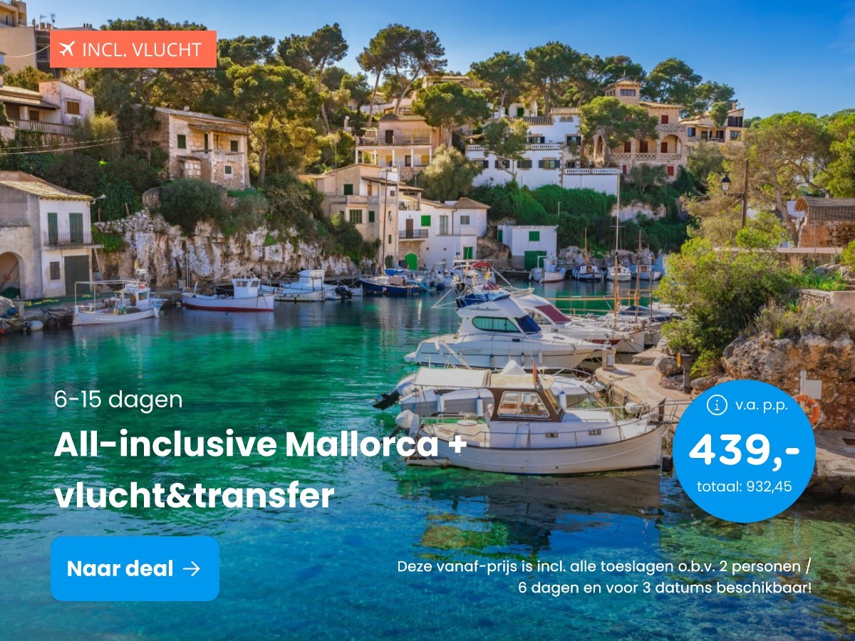 All-inclusive Mallorca + vlucht&transfer
