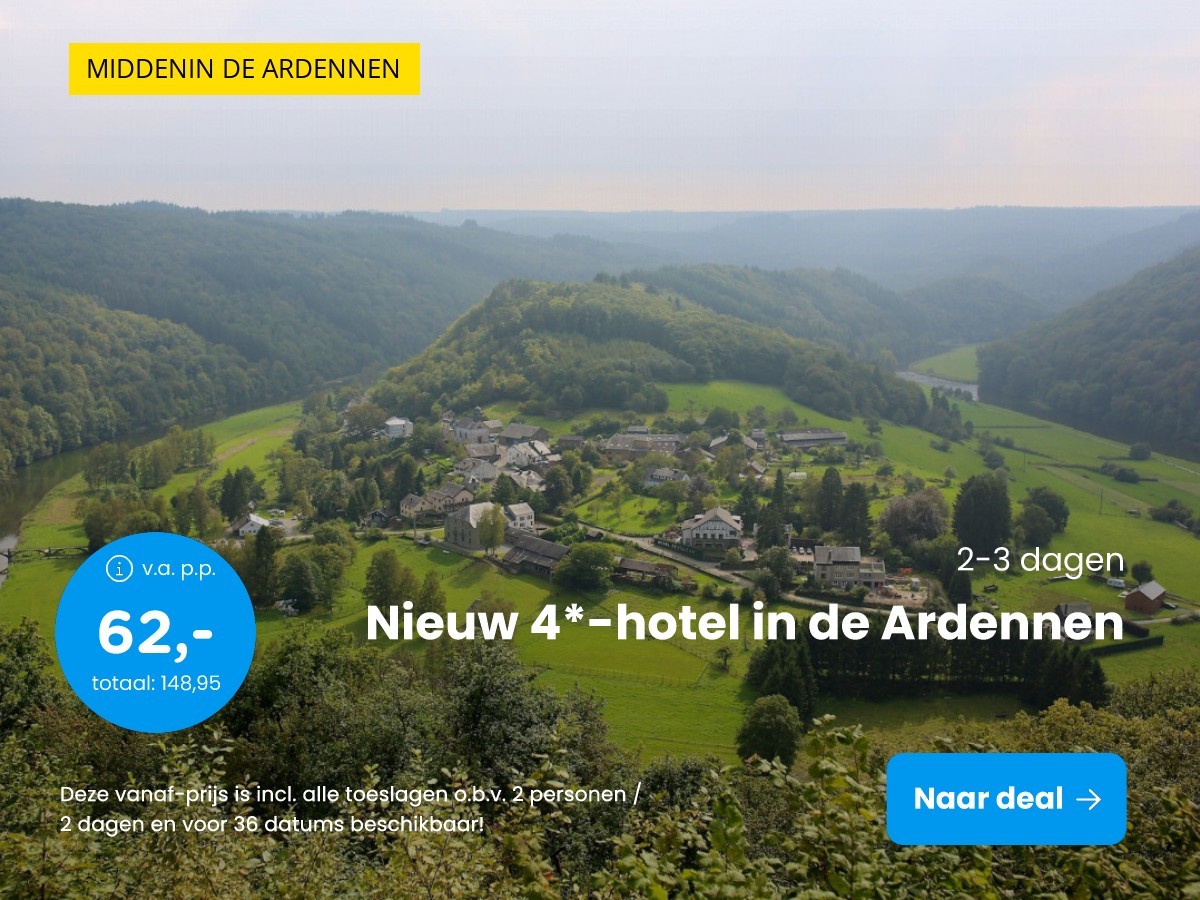 Nieuw 4*-hotel in de Ardennen