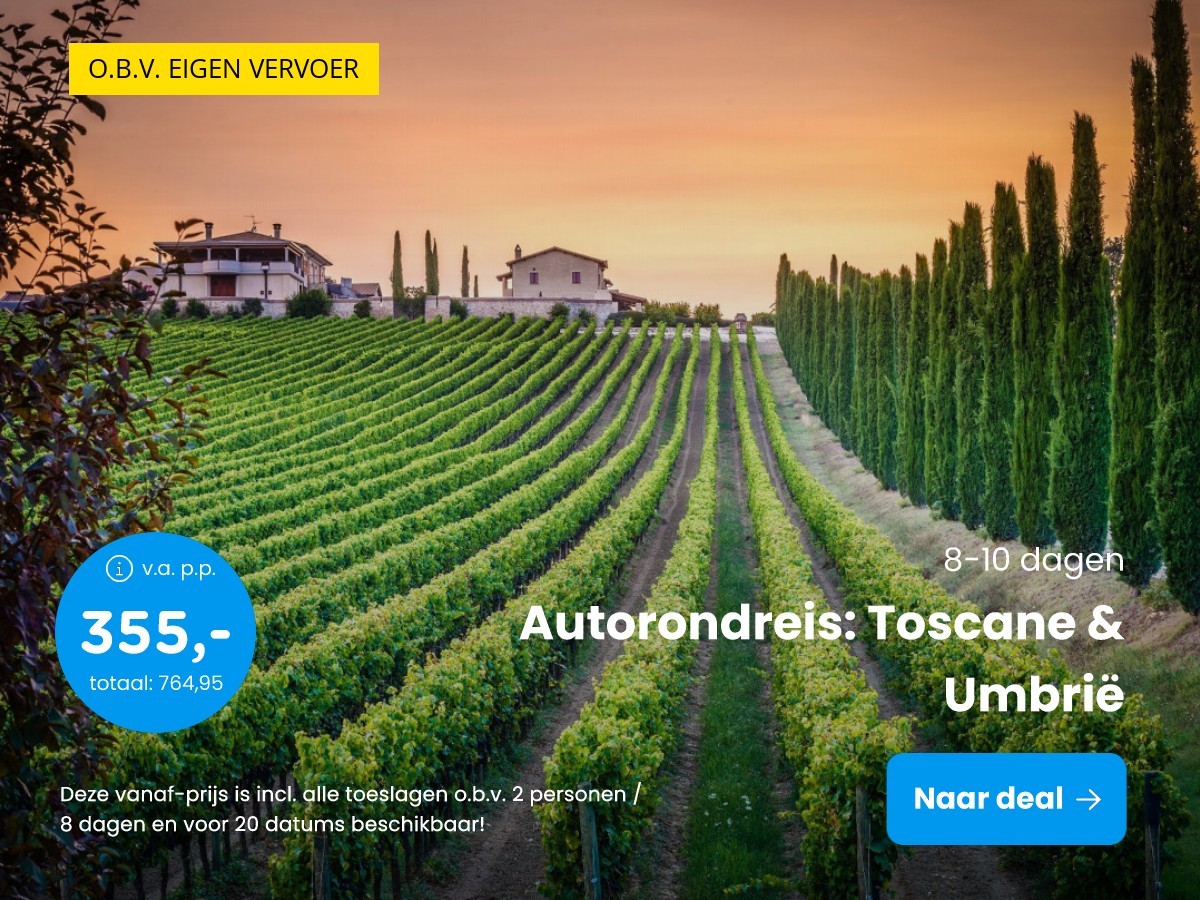 Autorondreis: Toscane & Umbri