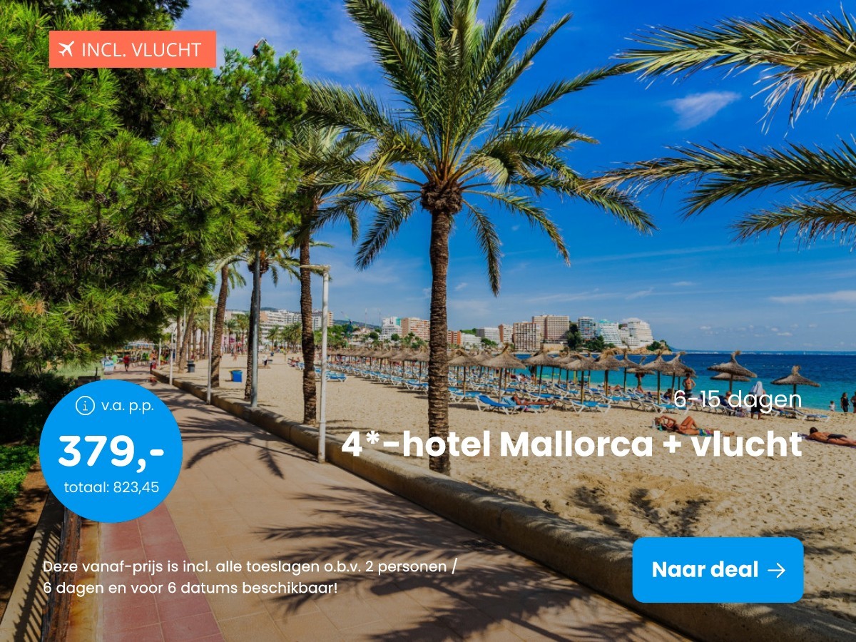 4*-hotel Mallorca + vlucht