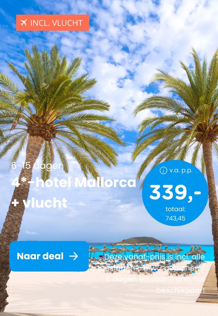 4*-hotel Mallorca + vlucht