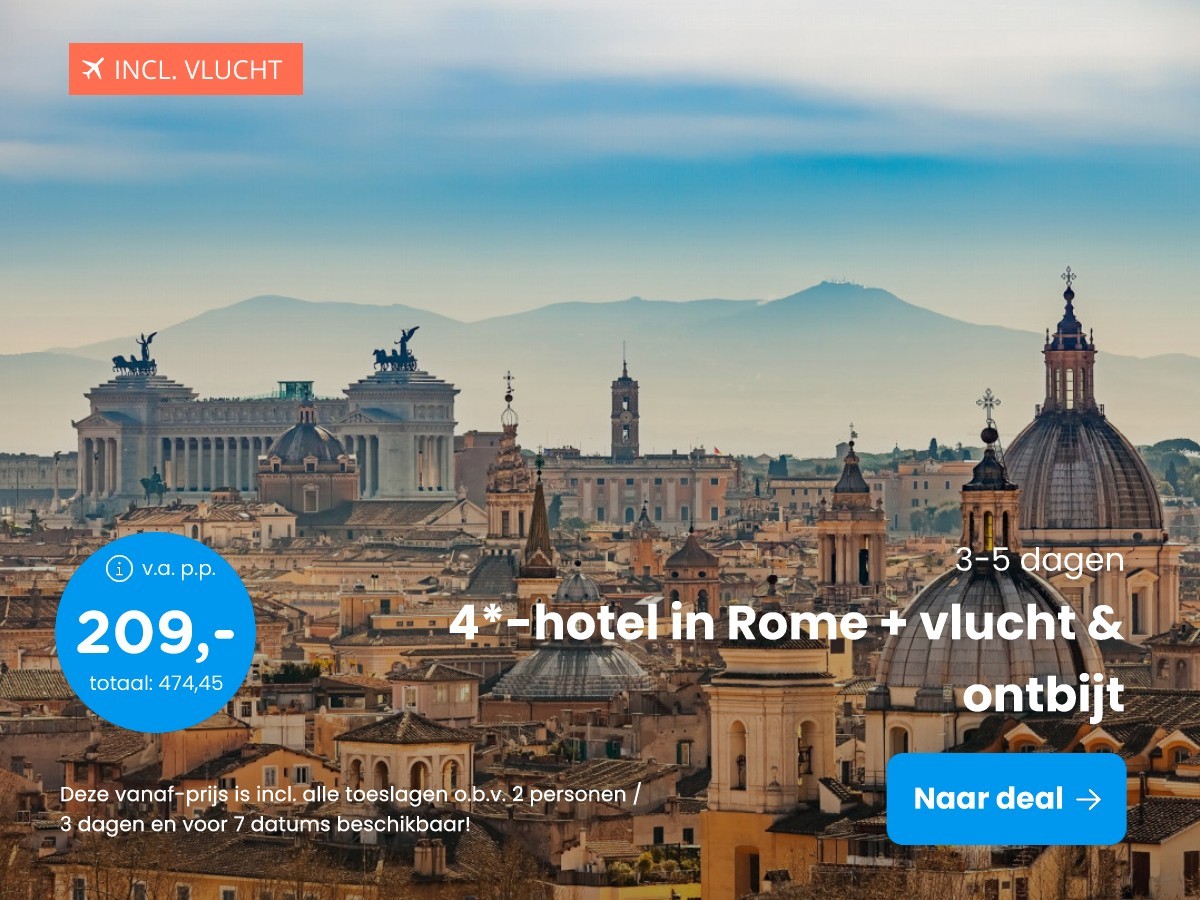 4*-hotel in Rome + vlucht & ontbijt