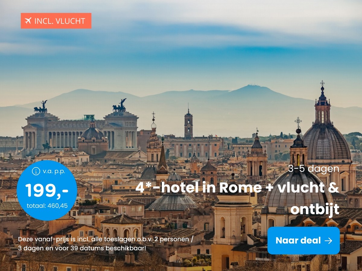 4*-hotel in Rome + vlucht & ontbijt
