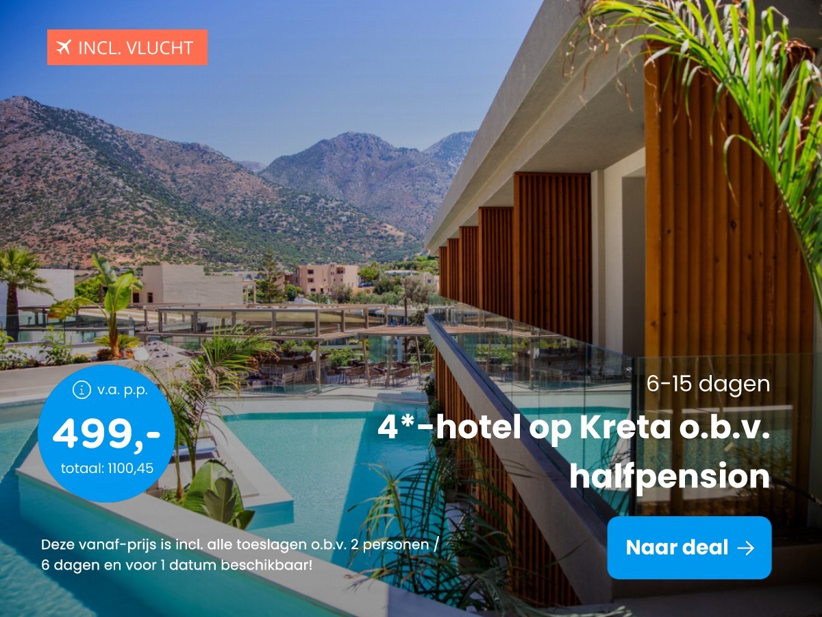 4*-hotel op Kreta o.b.v. halfpension