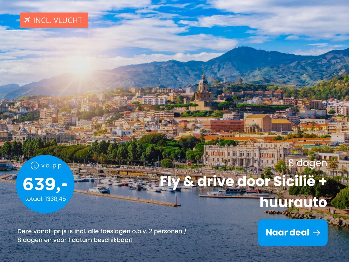 Fly & drive door Sicili + huurauto