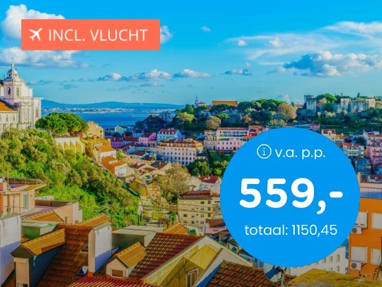 Fly & drive Portugal 3/4*-hotels+ontbijt