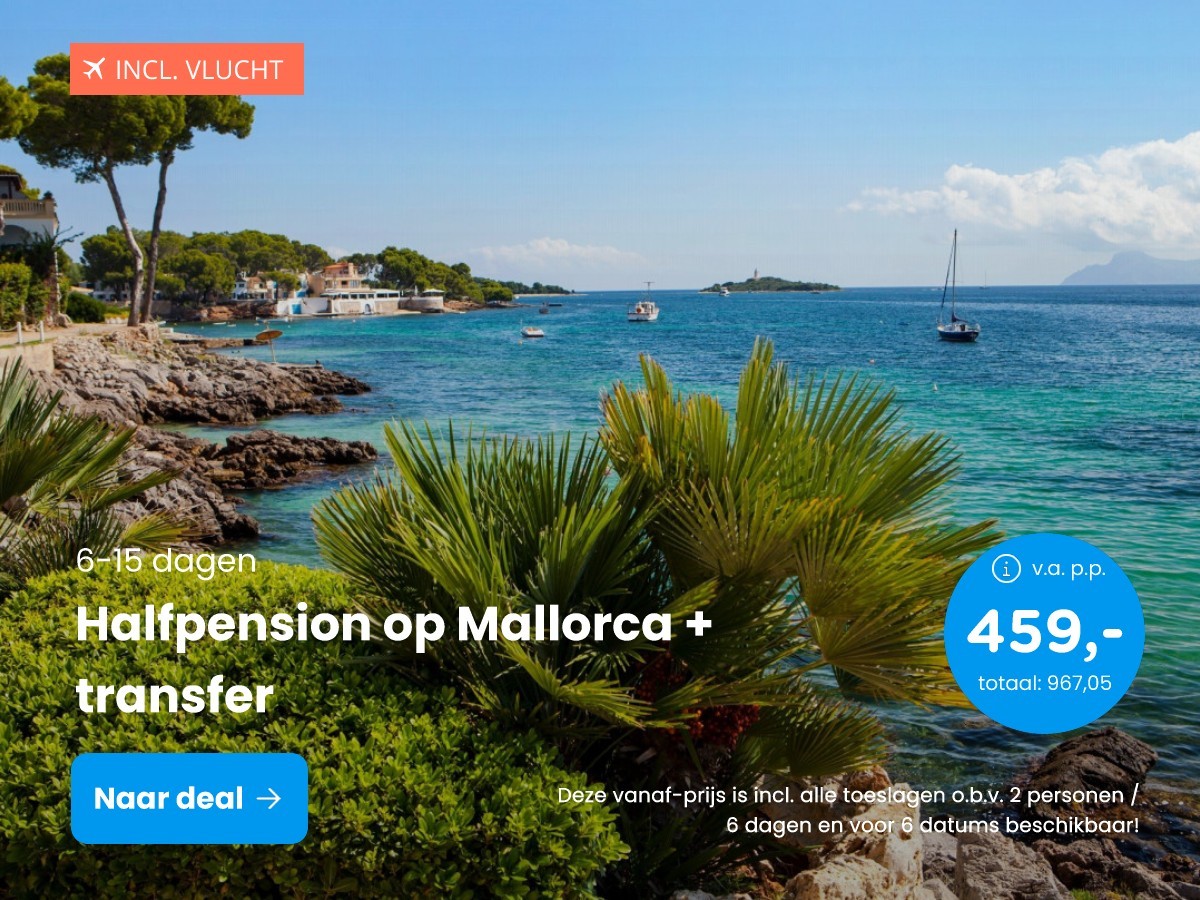 Halfpension op Mallorca + transfer