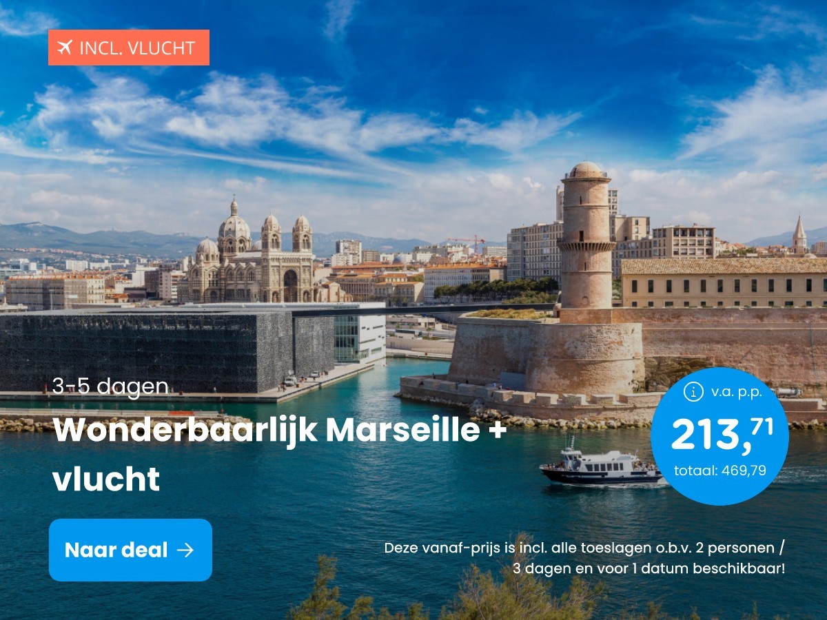 Wonderbaarlijk Marseille + vlucht