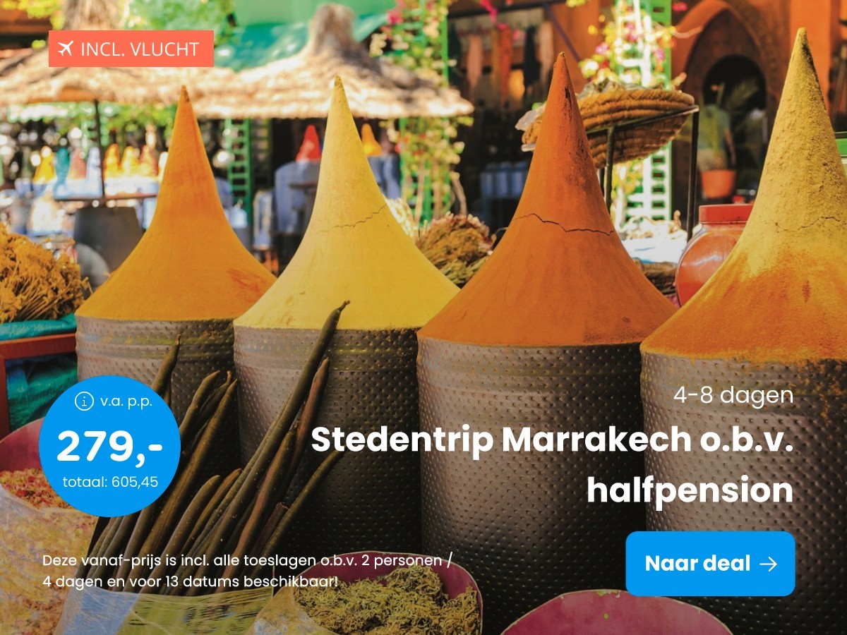 Stedentrip Marrakech o.b.v. halfpension