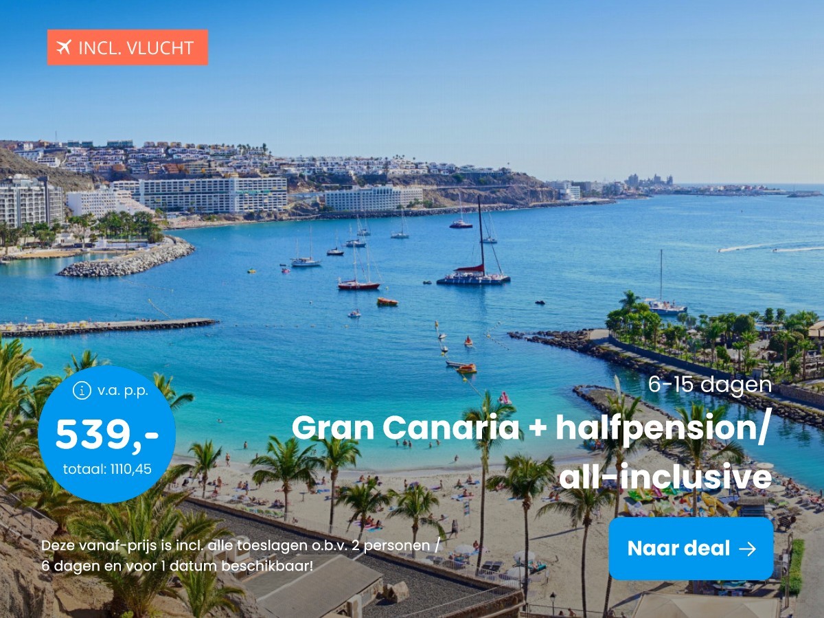 Gran Canaria + halfpension/all-inclusive