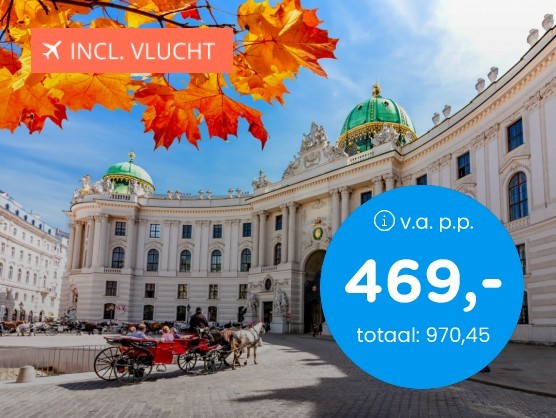 Verblijf in Wenen incl. vlucht & ontbijt