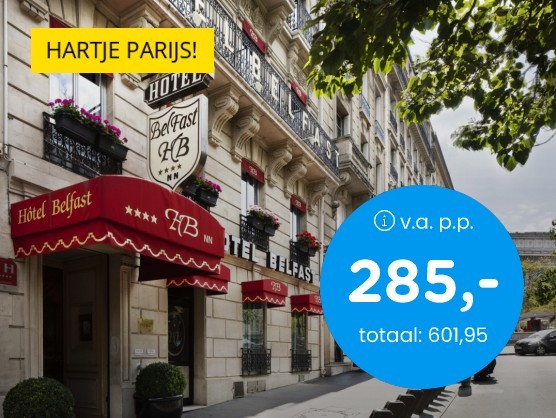 4*-hotel in hartje Parijs incl. ontbijt
