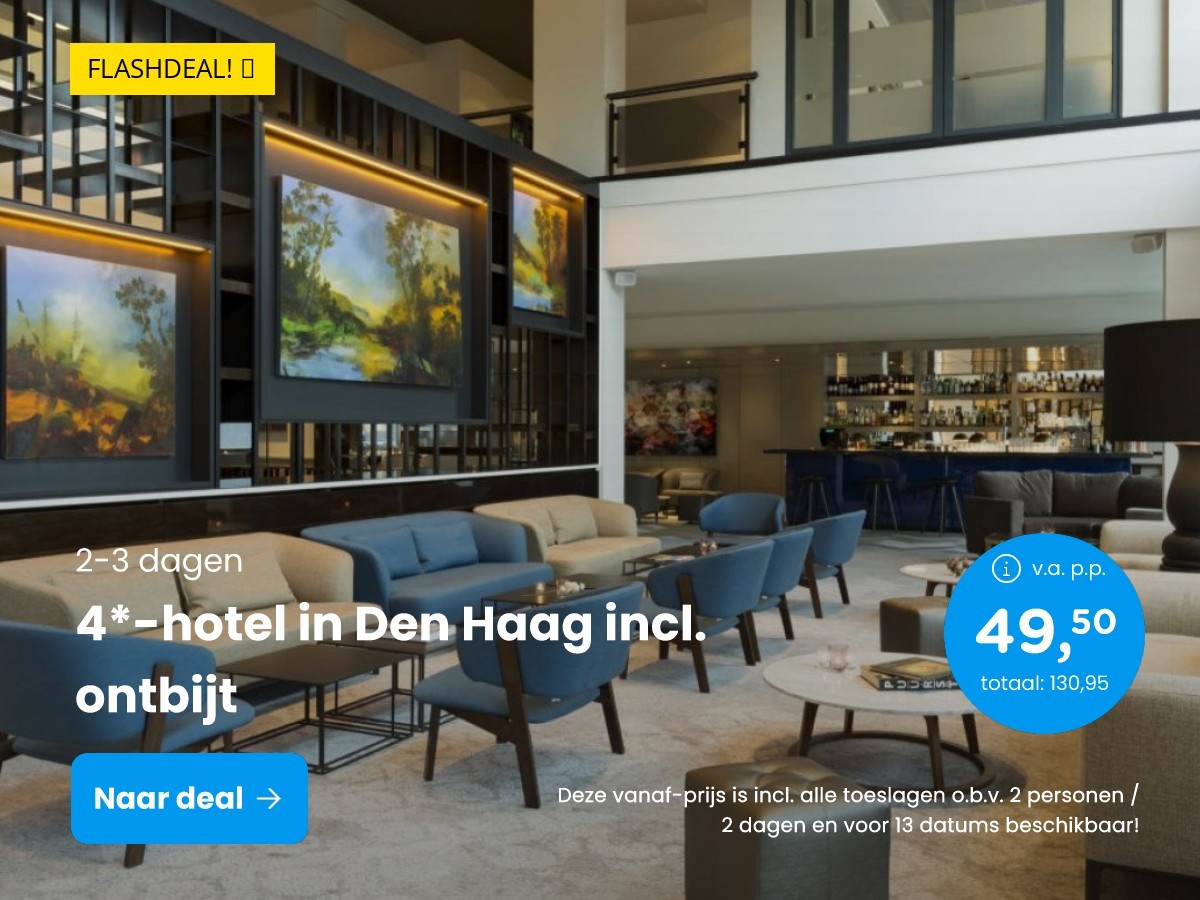 4*-hotel in Den Haag incl. ontbijt