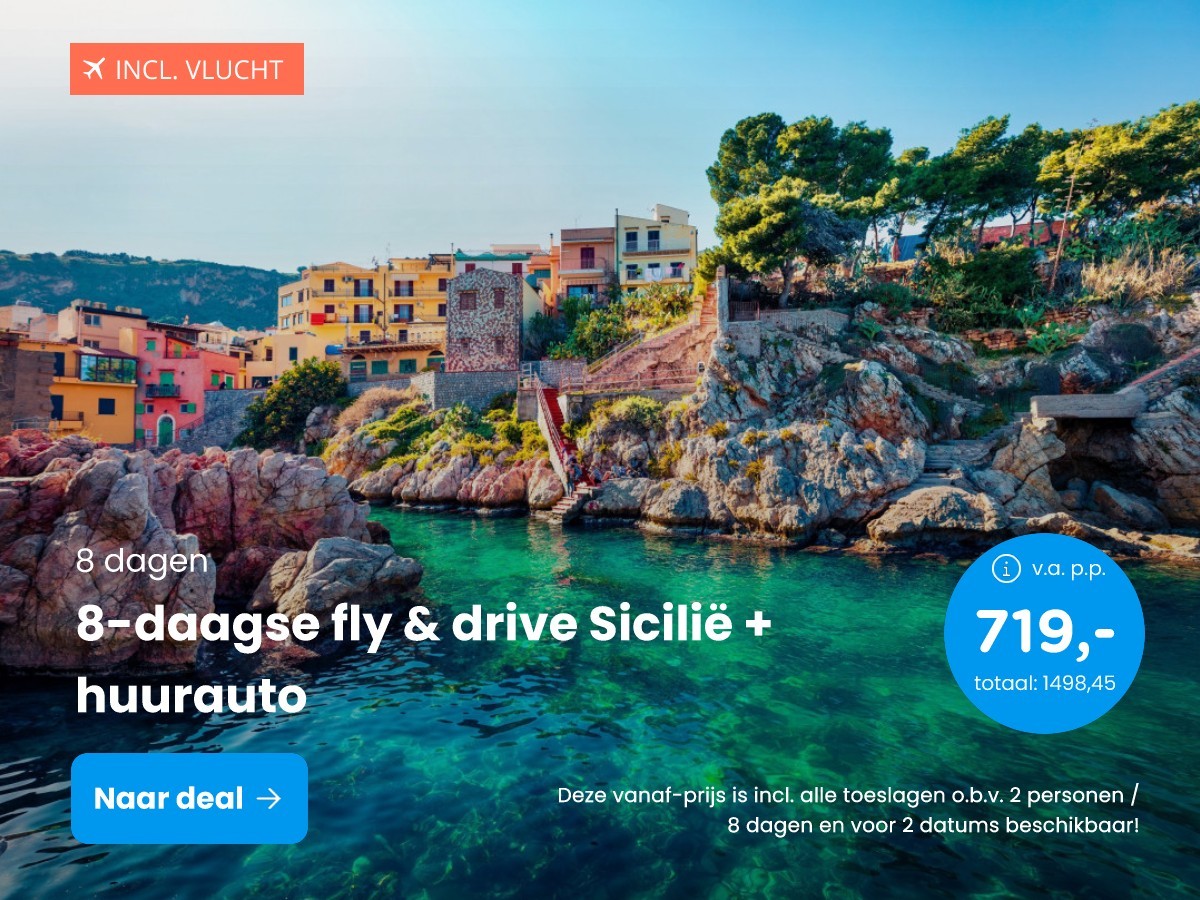 8-daagse fly & drive Sicili + huurauto